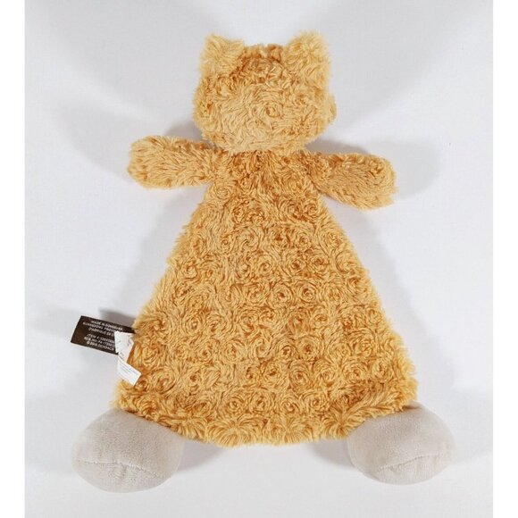 Demdaco Brown Tan Fox Lovey Security  Blanket Plush Rattle 14" - Picture 2 of 3
